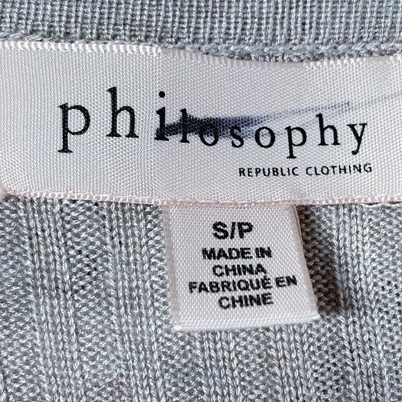 Philosophy Long Sleeve Open Style Cardigan Sweater - Picture 7 of 9